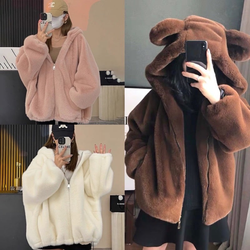 Faux fur coat Faux fur coat