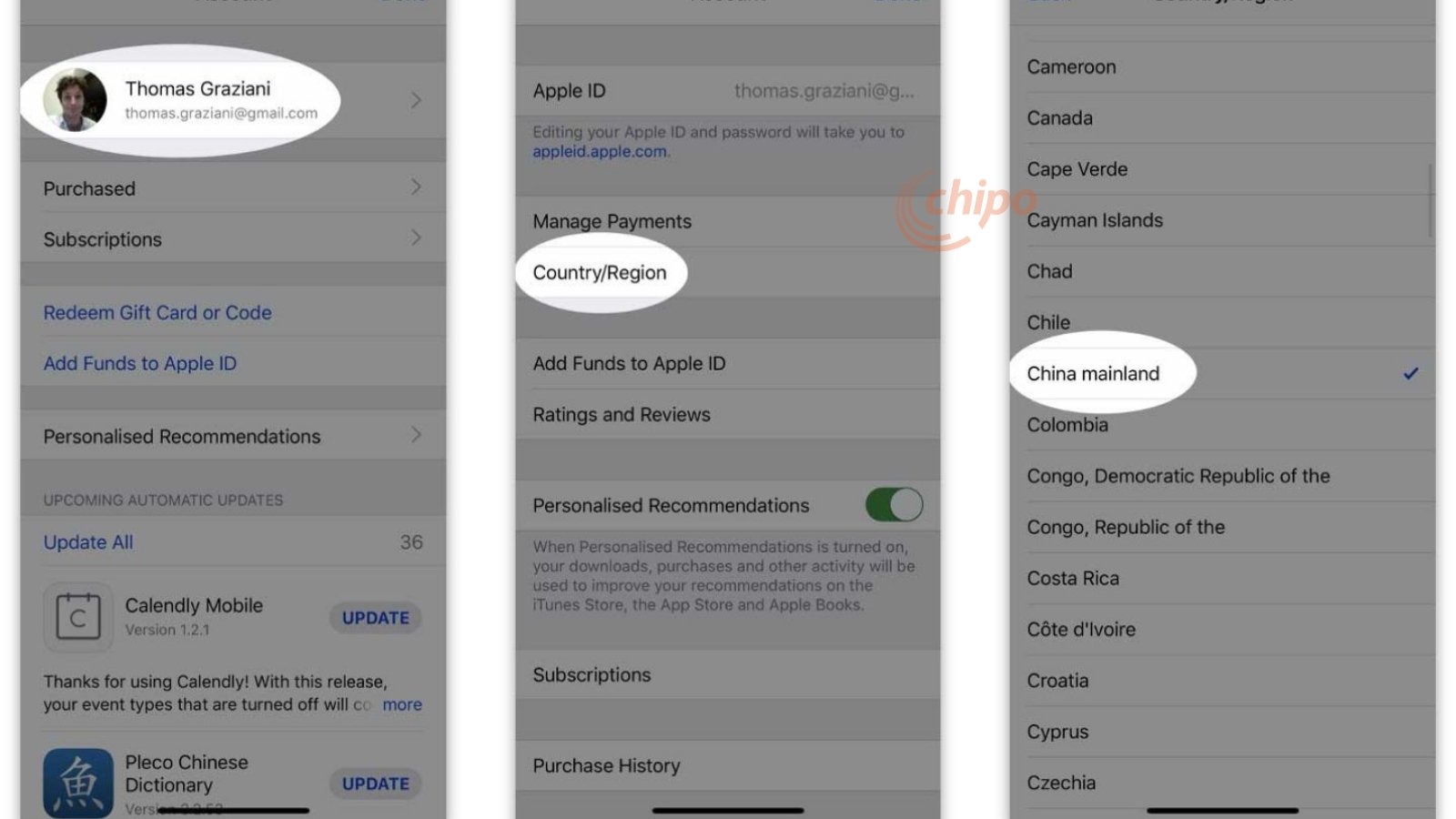 เปลี่ยนภูมิภาคของ App Store เป็นประเทศจีนเพื่อดาวน์โหลดแอป Douyin