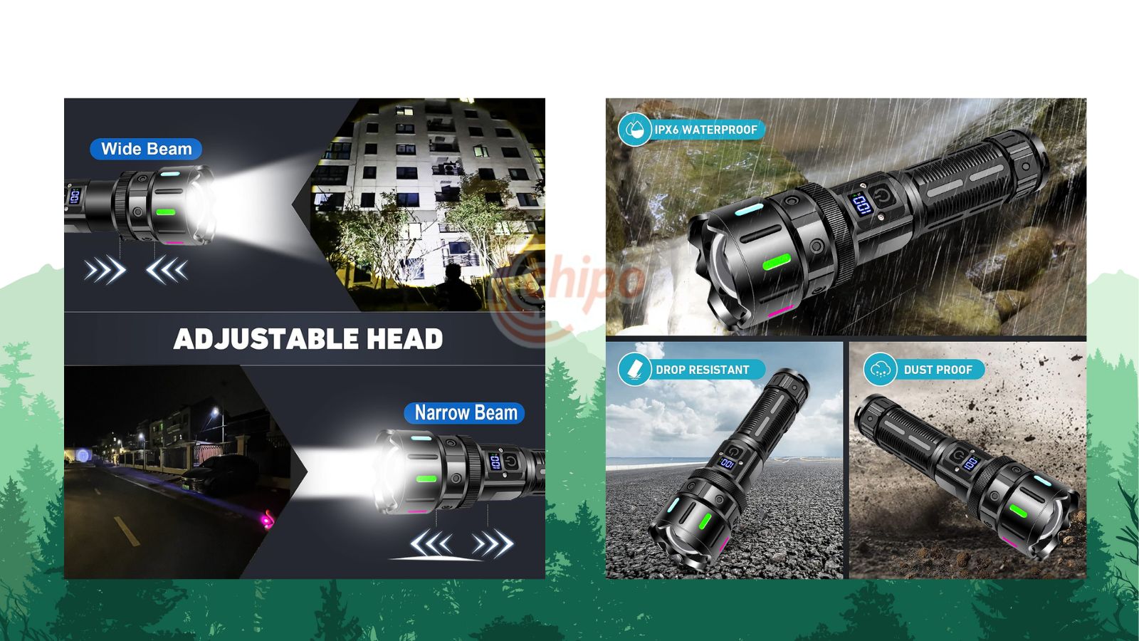 ไฟฉายพกพาแรงสูง